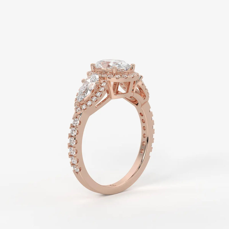 Seraya Halo Engagement Ring