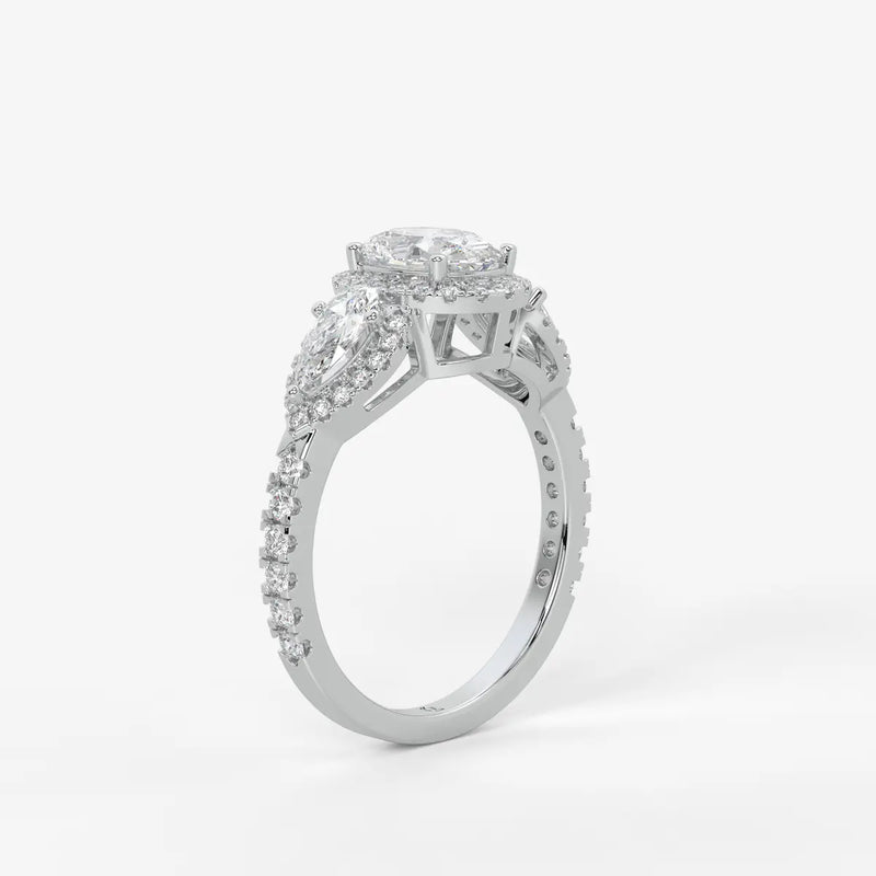 Seraya Halo Engagement Ring