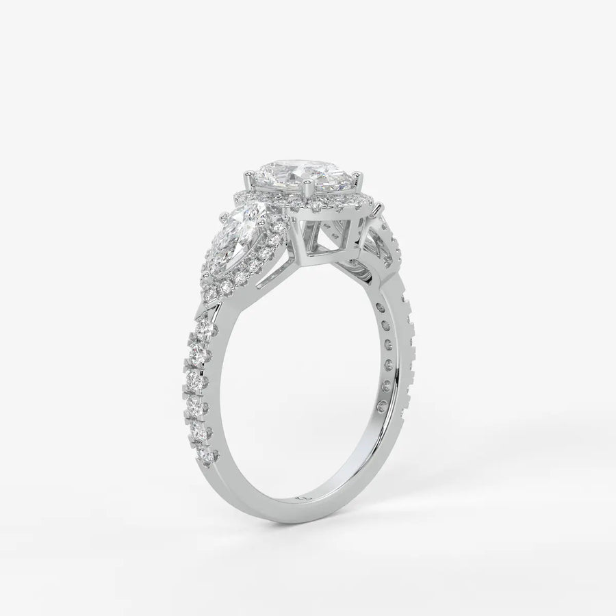 Seraya Halo Engagement Ring