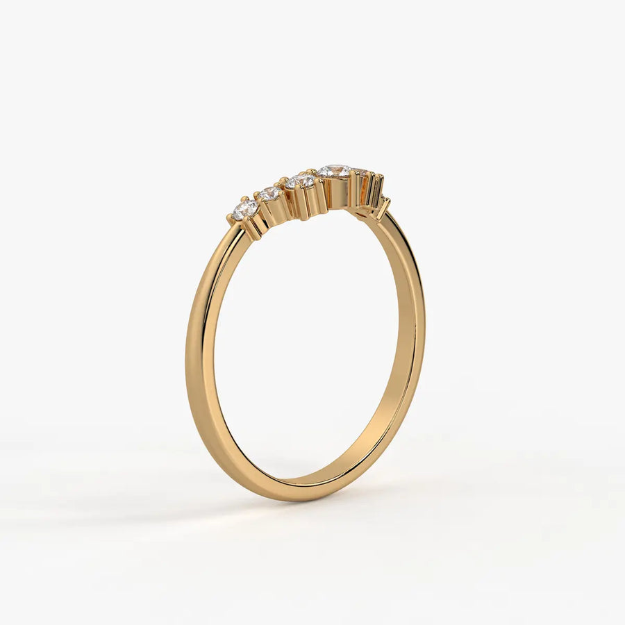 Elvyn Crest Diamond Ring