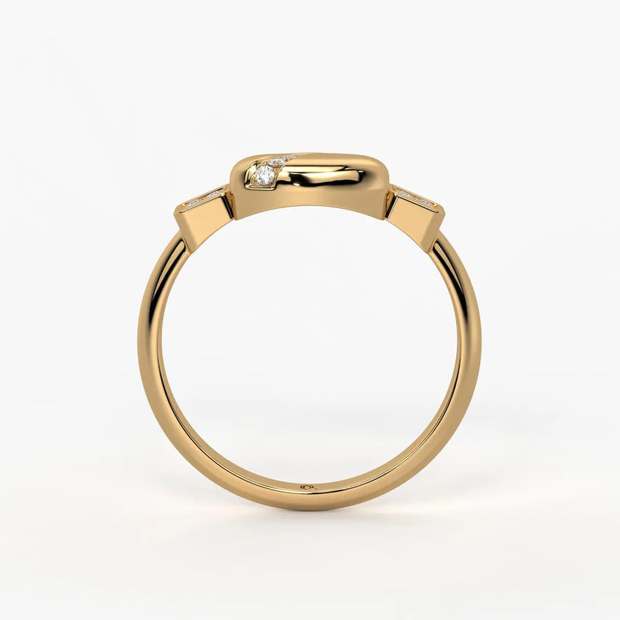Arvielle Curva Heart Spark Ring