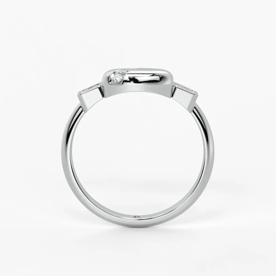 Arvielle Curva Heart Spark Ring