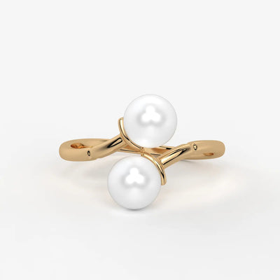 Pearlisse Twin Orbit Ring
