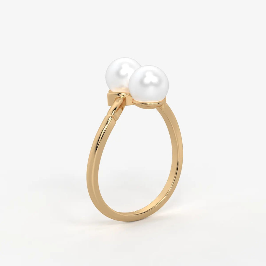 Pearlisse Twin Orbit Ring