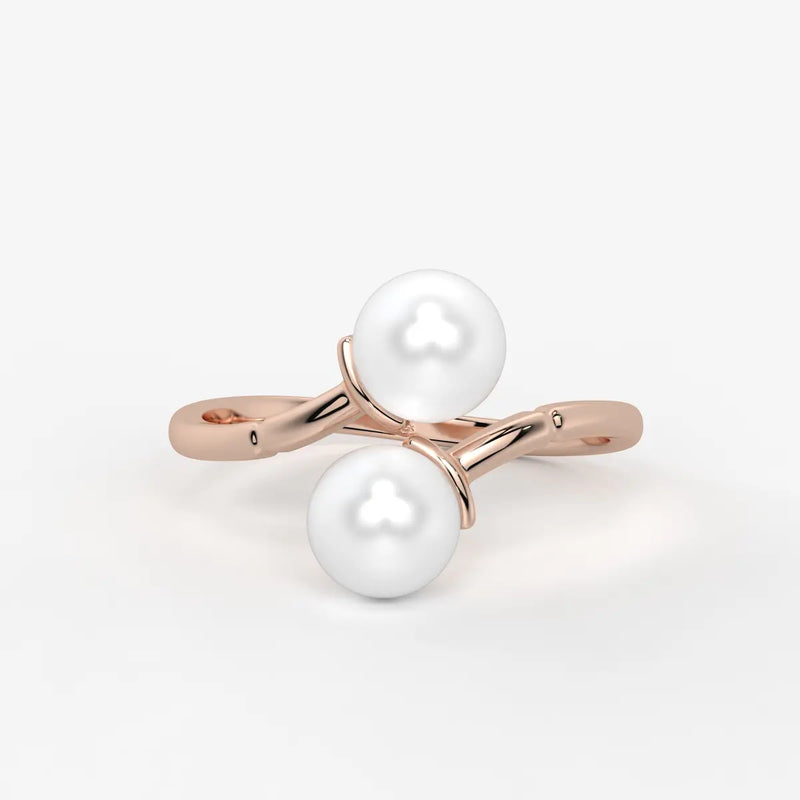 Pearlisse Twin Orbit Ring