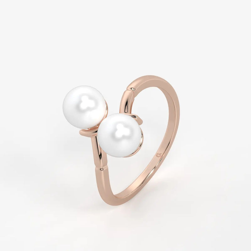 Pearlisse Twin Orbit Ring