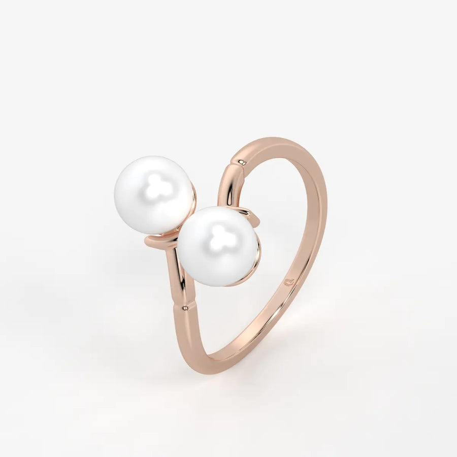 Pearlisse Twin Orbit Ring