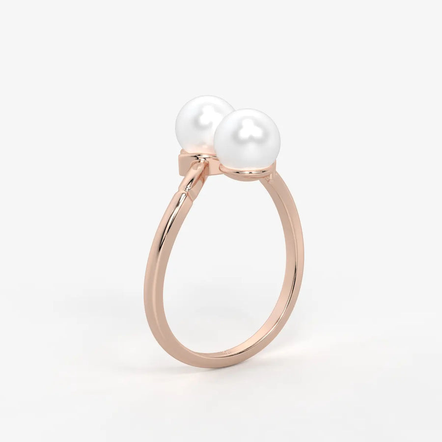 Pearlisse Twin Orbit Ring