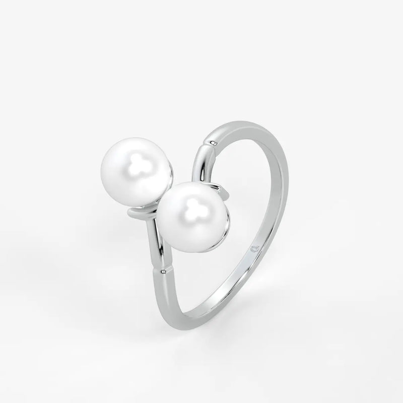 Pearlisse Twin Orbit Ring