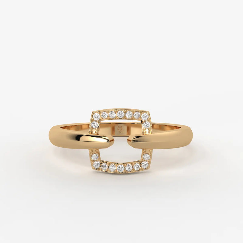 Orlisse Halo Frame Statement Ring