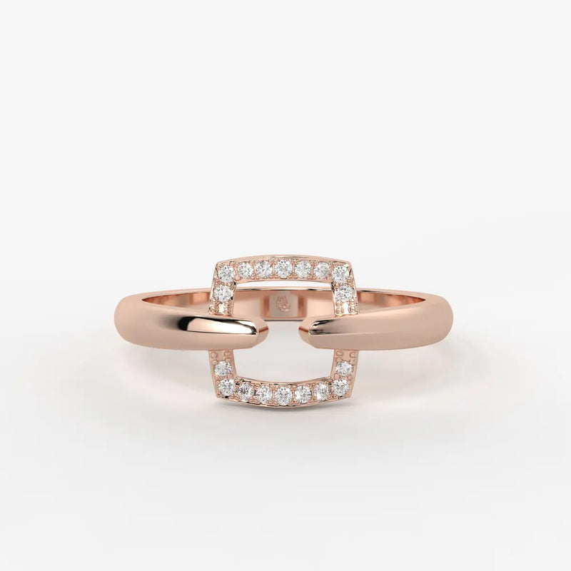 Orlisse Halo Frame Statement Ring