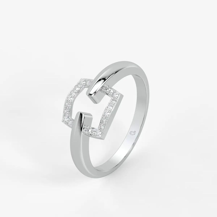 Orlisse Halo Frame Statement Ring