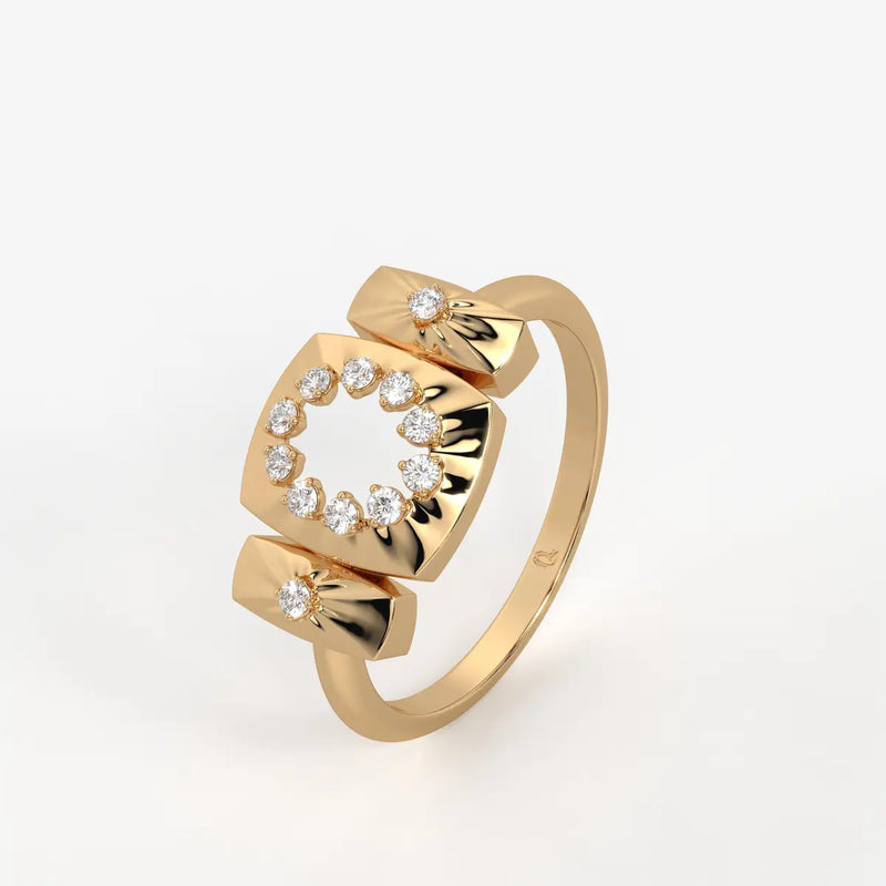 Celestria Halo Crest Ring
