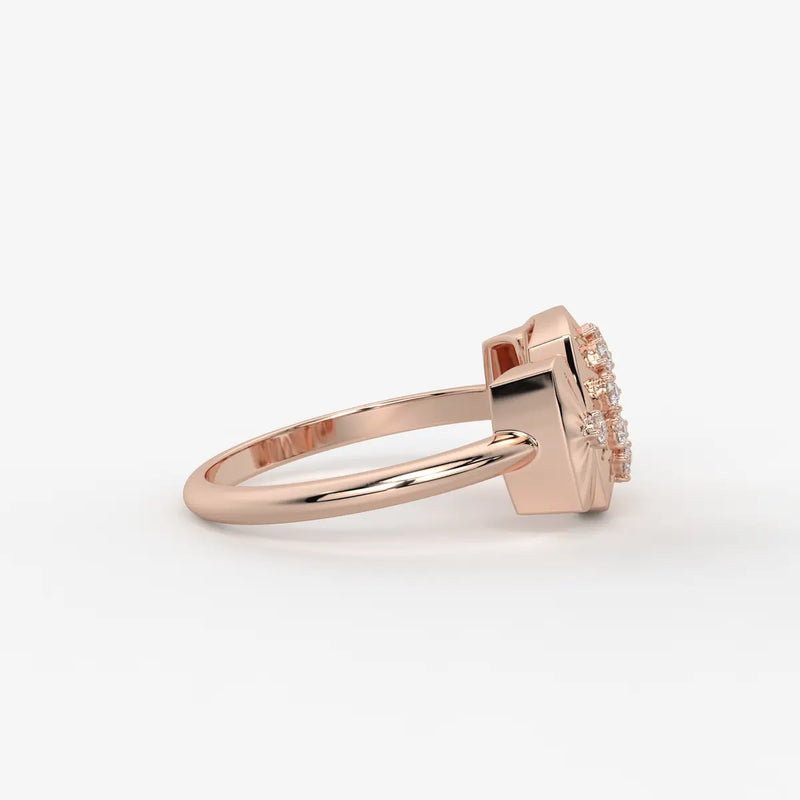 Celestria Halo Crest Ring