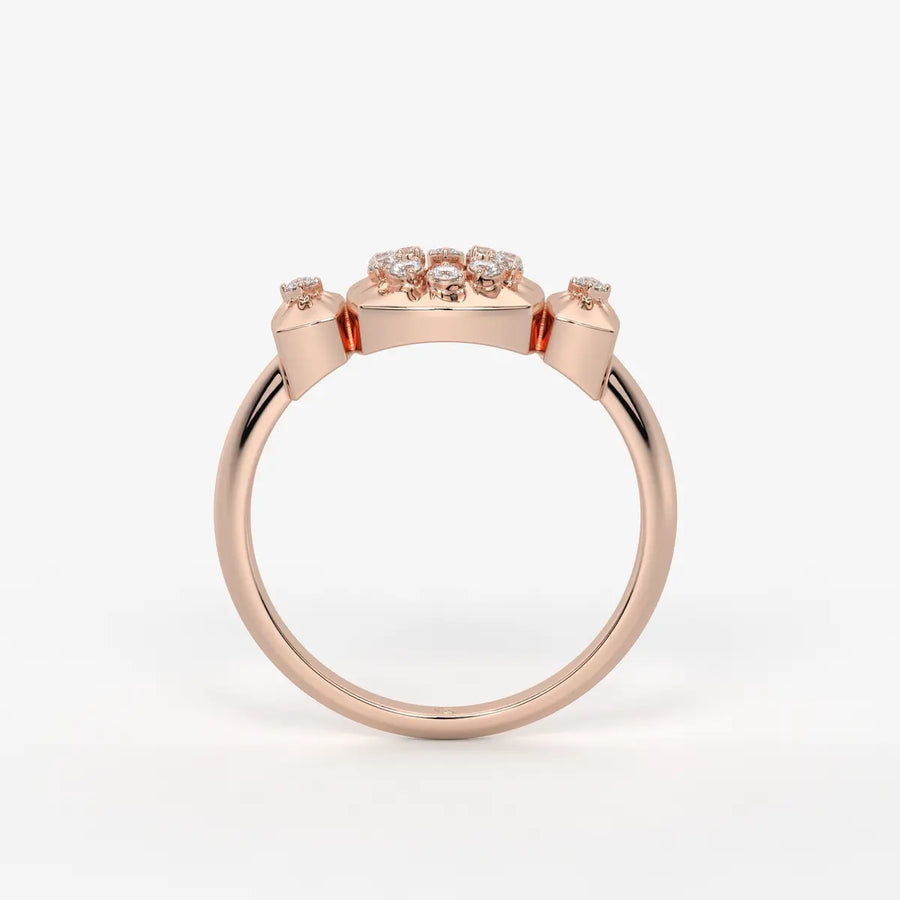 Celestria Halo Crest Ring