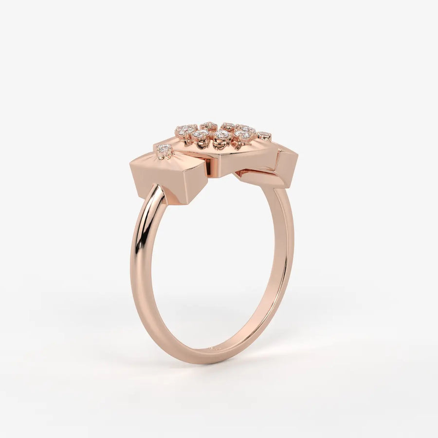 Celestria Halo Crest Ring