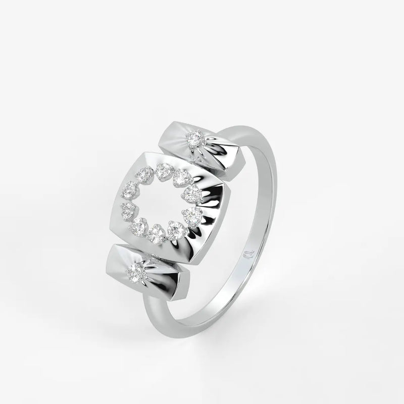 Celestria Halo Crest Ring