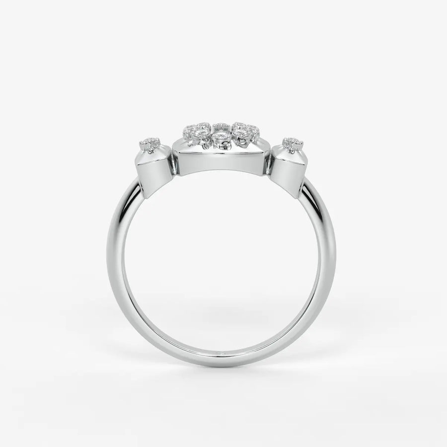 Celestria Halo Crest Ring