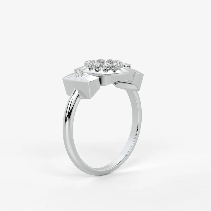 Celestria Halo Crest Ring