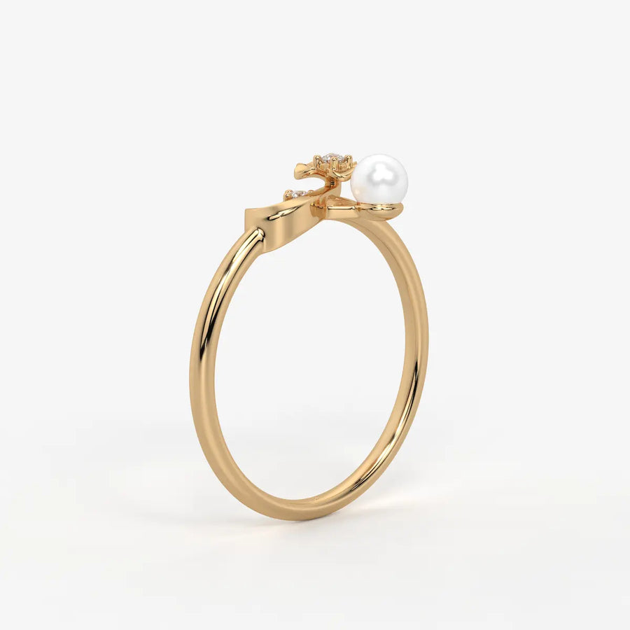 Infiora Bloom Pearl Grace Ring