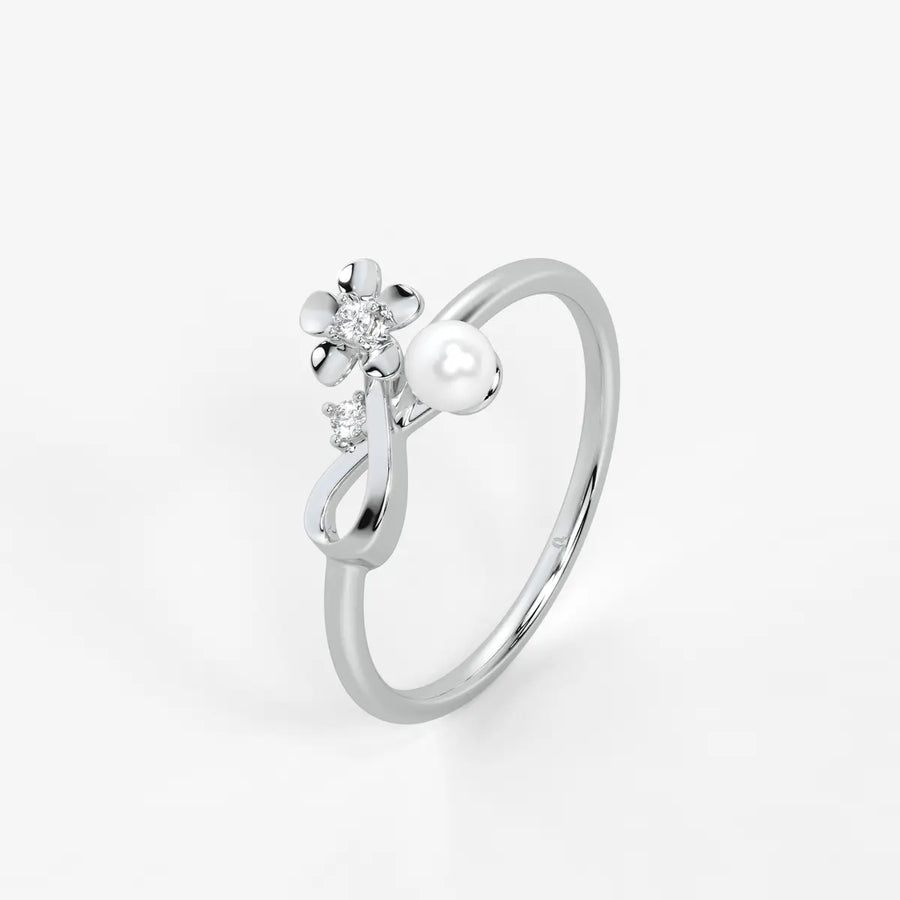 Infiora Bloom Pearl Grace Ring