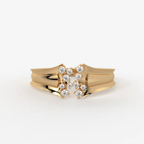 Elvara Bloom Cross Spark Ring