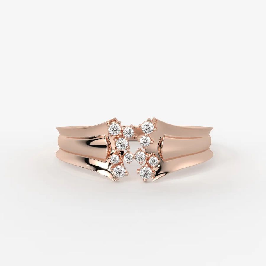 Elvara Bloom Cross Spark Ring