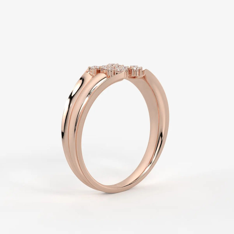 Elvara Bloom Cross Spark Ring