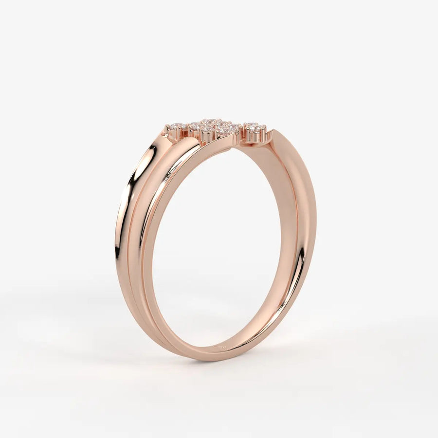 Elvara Bloom Cross Spark Ring