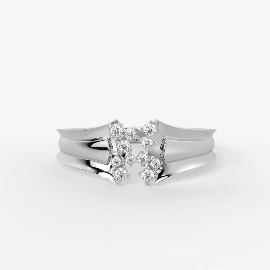 Elvara Bloom Cross Spark Ring