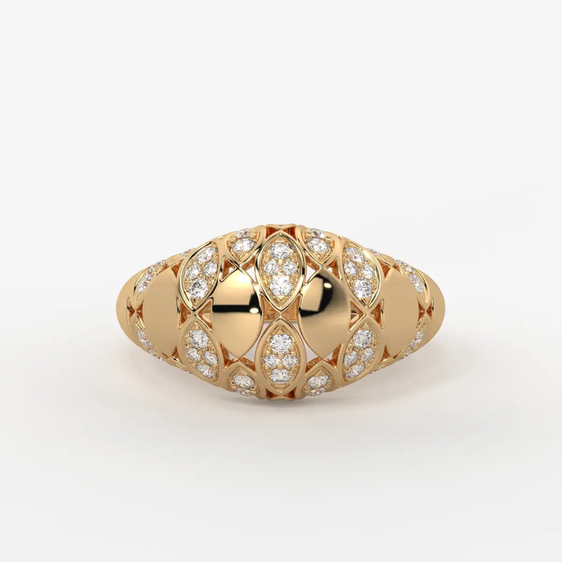 Florenza Lattice Bloom Ring