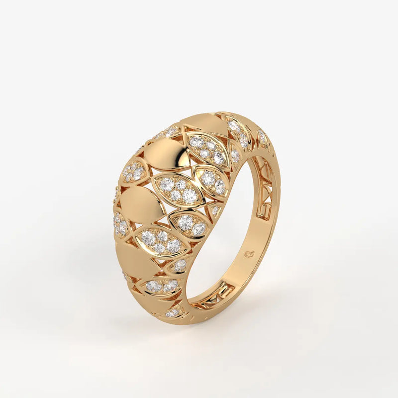 Florenza Lattice Bloom Ring