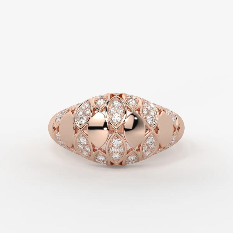 Florenza Lattice Bloom Ring