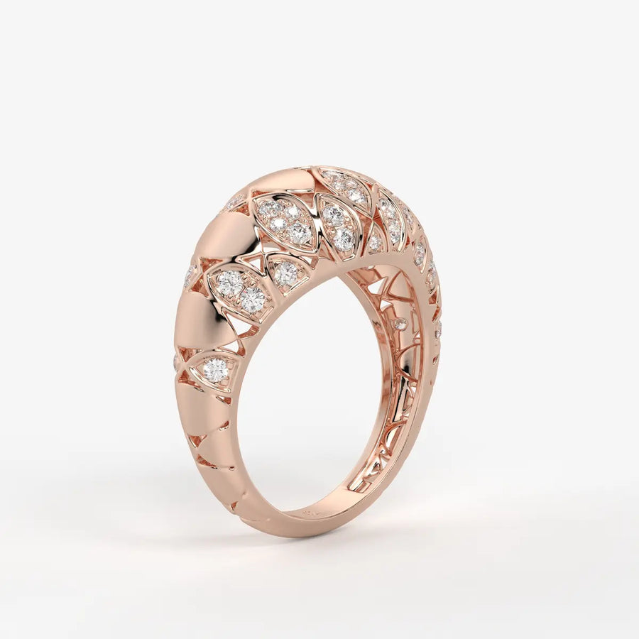 Florenza Lattice Bloom Ring
