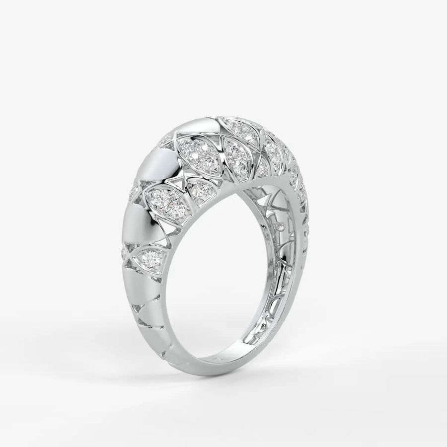 Florenza Lattice Bloom Ring
