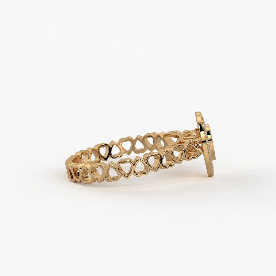 Love Lattice Heart Diamond Ring