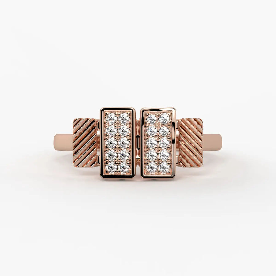 Trivexa Duo Prism Spark Ring