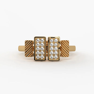 Trivexa Duo Prism Spark Ring