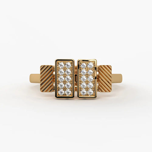 Trivexa Duo Prism Spark Ring