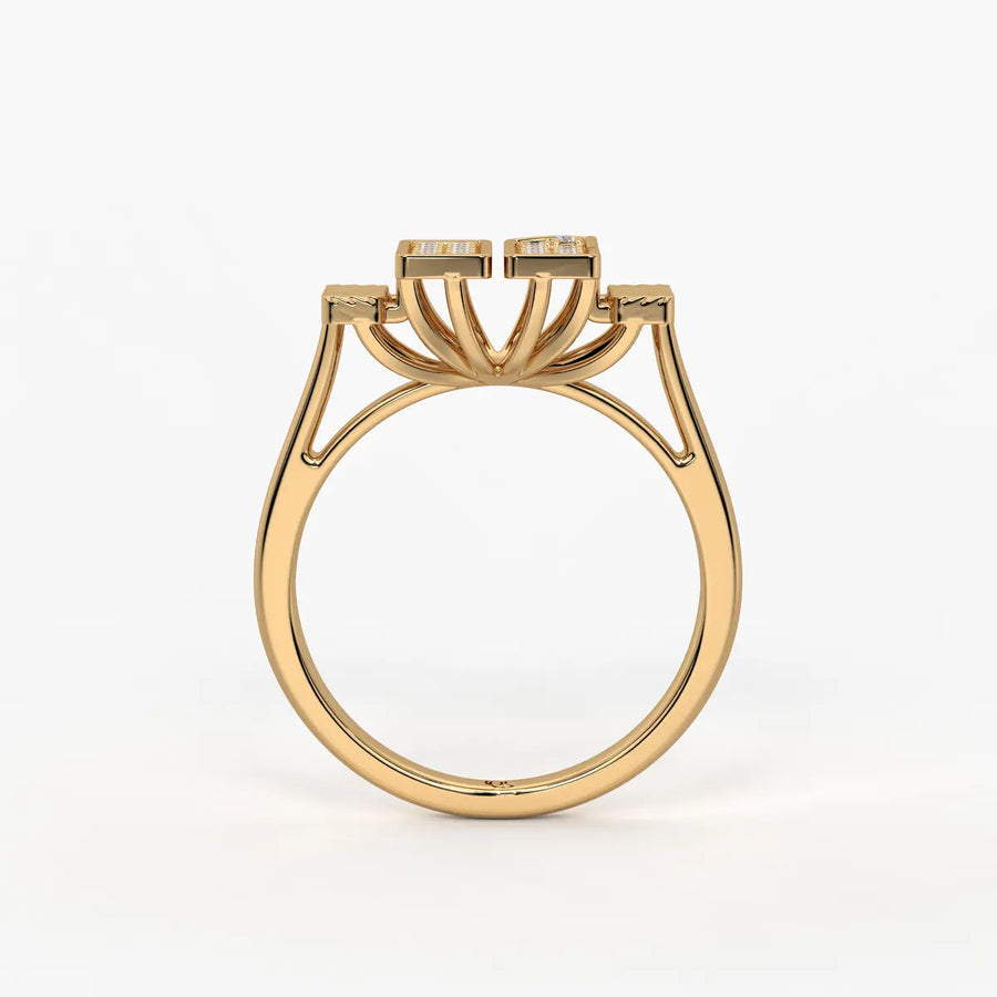 Trivexa Duo Prism Spark Ring