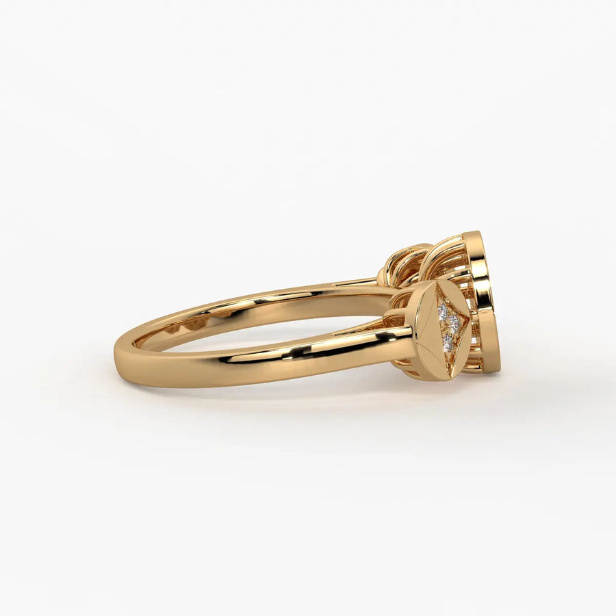 Geometric Cluster Designer Ladies Ring