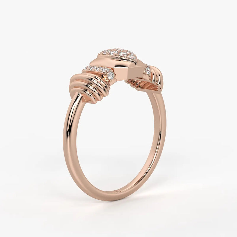 Marquise Geometric Statement Ladies Ring