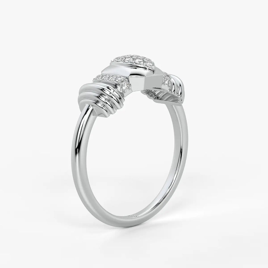 Marquise Geometric Statement Ladies Ring