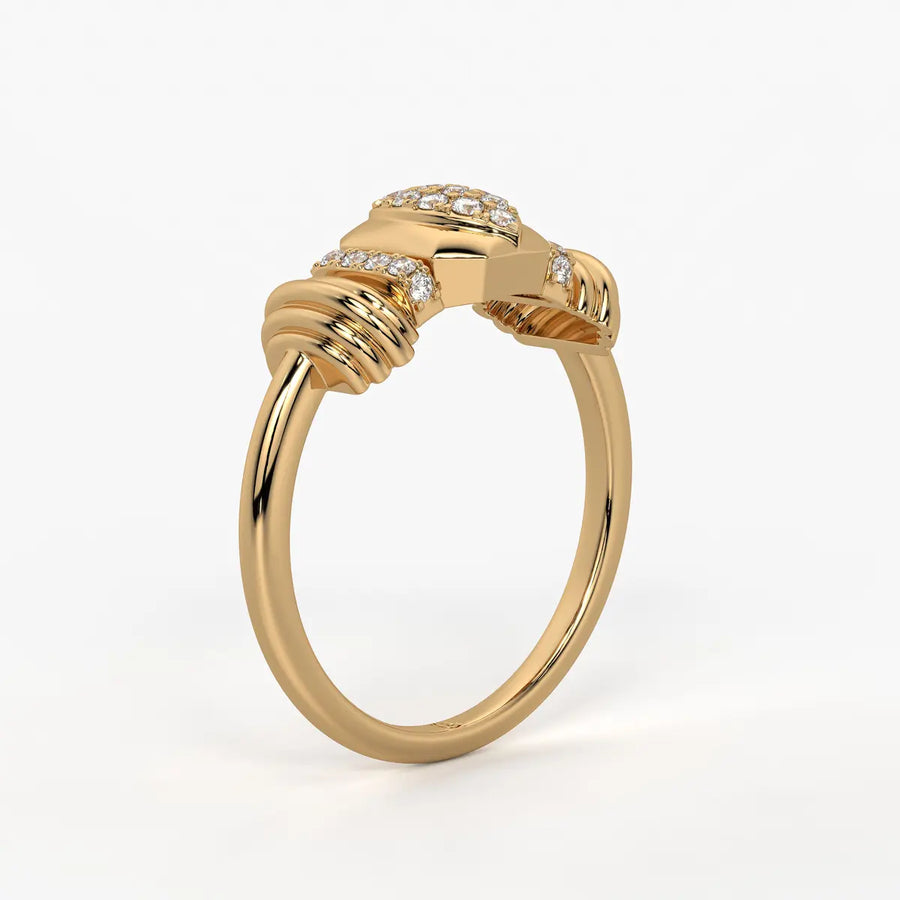 Marquise Geometric Statement Ladies Ring