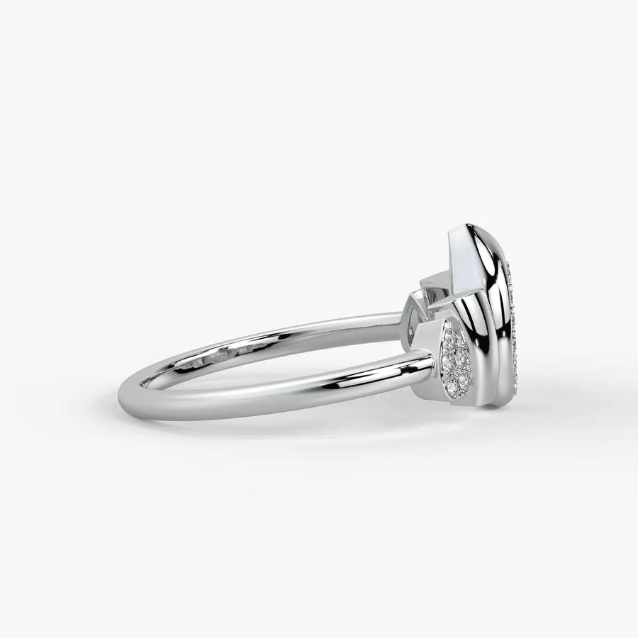 Marquise Halo Statement Ladies Ring