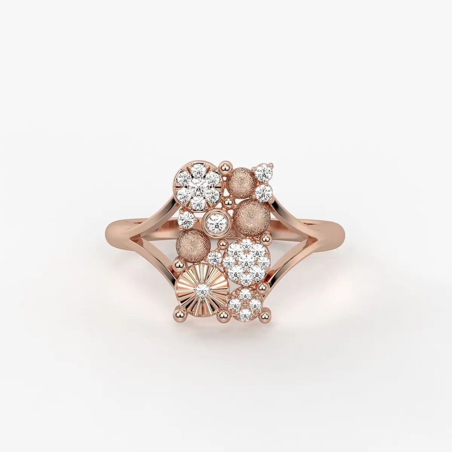 Cluster Floral Statement Ladies Ring