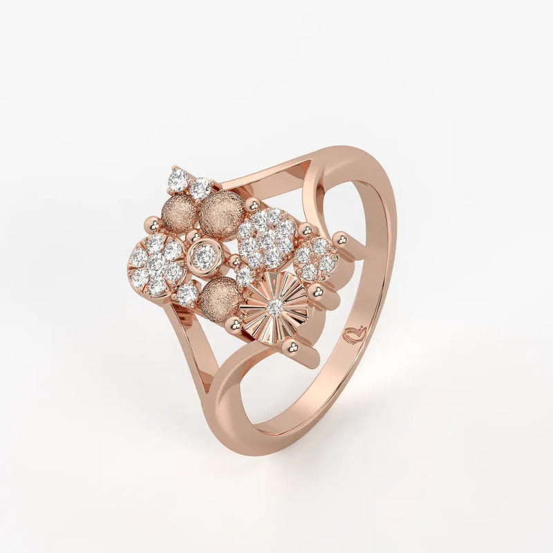 Cluster Floral Statement Ladies Ring
