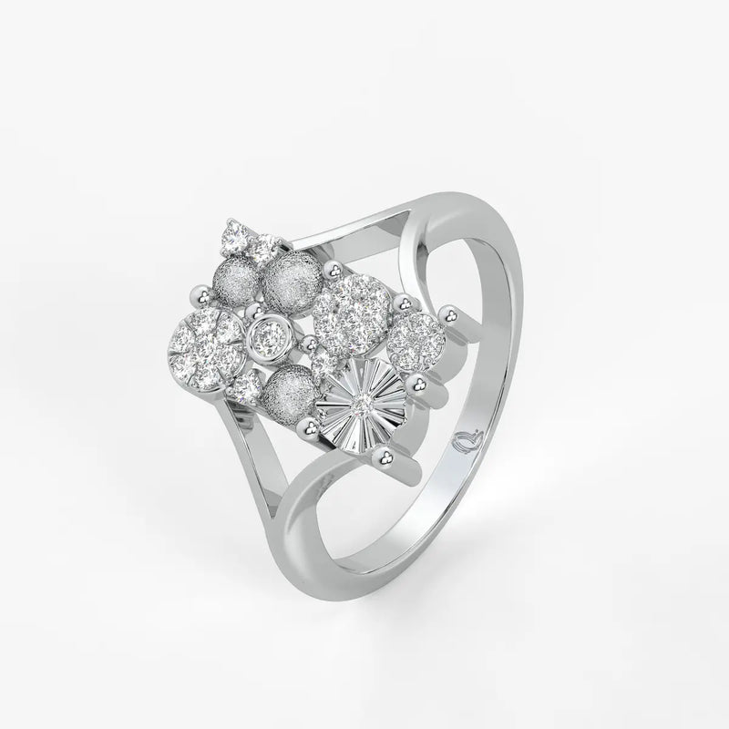 Cluster Floral Statement Ladies Ring