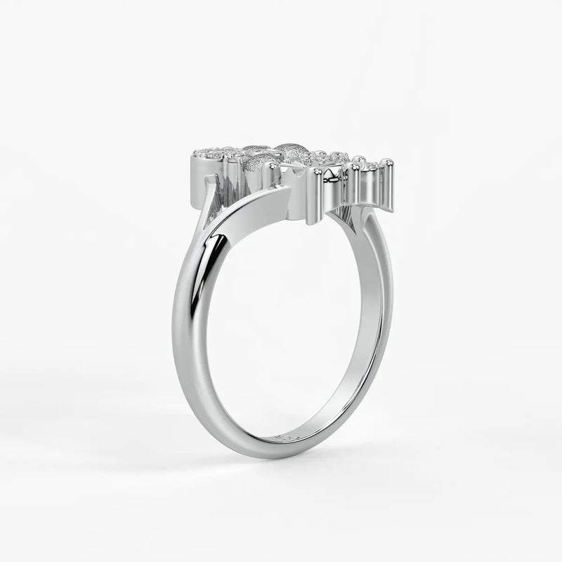 Cluster Floral Statement Ladies Ring