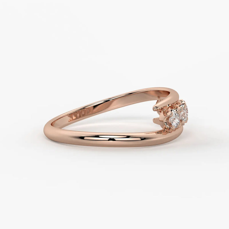 Arcveil Diamond Bypass Ring